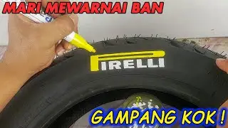 CARA GAMPANG MEWARNAI BAN KENDARAAN DENGAN TOYO PAINT (SPIDOL WARNA) DI JAMIN RAPI DAN BAGUS