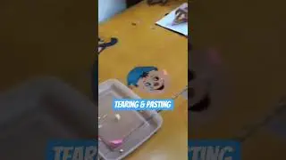 #Tearing and pasting activity #kidsvideo #learning #finemotorskills