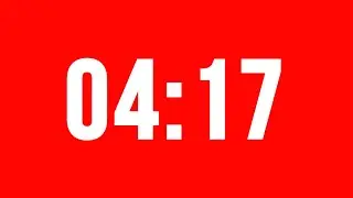 4 Minute 17 Second Timer With Alarm Without Music