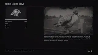 Rough-Legged Hawk location (Red Dead Redemption)