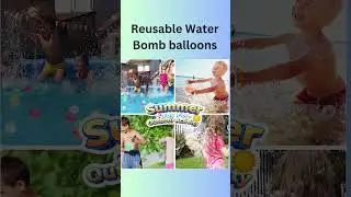 Water Games | SOPPYCID Reusable Water Bomb balloons #shortsvideo #WaterBombballoons #watertoys