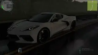 City Car Driving - Corvette C8 Stingray - Rainy Drive POV | 4K