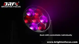 Moving Head 7*40W Mini Led Wash With Zoom