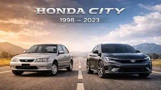 1998-2023 Honda City Car Models Evolution #honda #hondacity #car 