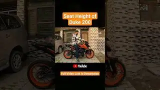 Seat Height of Duke 200 BS7👍🏻🏍 #avridezone #duke #duke200 #dukeheight #shorts #viral #ktm #trending