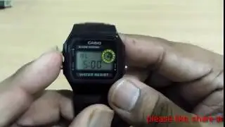 Casio vintage f-94/ how to set time||alarm||stop watch..