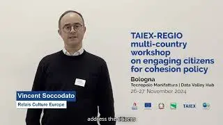 Vincent Soccodato, Relais Culture Europe | Workshop engaging citizens for Eu cohesion policy