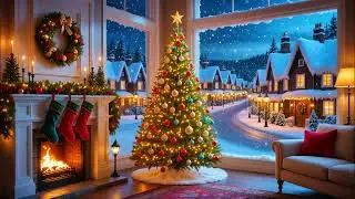 Magical Snowy Christmas Scene | Relaxing Holiday Soundscape for Peace