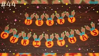 Handmade Reindeer Theme Christmas Banner 🌟✨🎗️| #christmas #diy #banner #christmasdecor #art