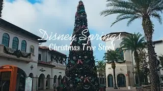 Disney Springs | Christmas Tree Stroll 🎄 | 