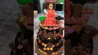 Chocolate Barbie Doll Cake 🎂#dollcake #food #barbiedoll #barbie #shortsfeed #trending #ytshorts #yt