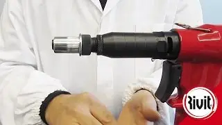 Rivit RIV939 (ENG) hydropneumatic tool for rivet nuts M3 - M12 (oil pressure adjustment)