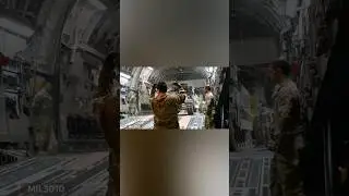 USAF C-17 Globemaster III transport aircraft Cargo operations in the Middle East