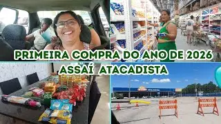 COMPRAS DO M&Ecirc;S ASSA&Iacute; ATACADISTA //PRIMEIRA COMPRA DO ANO DE 2026/QUANTO GASTEI ?