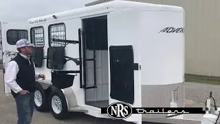 NRS Trailers - 2020 Trails West Adventure MX 2 Horse Bumper Pull Trailer