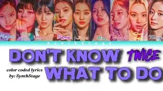 ​[AI COVER] TWICE (트와이스) - Don't Know What To Do (Original by BLACKPINK) | Color Coded Lyrics