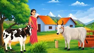 गर्भवती गाय का दर्द 😢 | Emotional Cow Story | Hindi Moral Story for Kids | New hindi kahani 