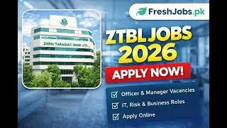300+ ZTBL Career Openings 2026 | Officer & Management Jobs Apply Now!