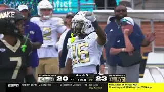 Missed Offsides Call COST Wake Forest the Game vs. #16 Georgia Tech