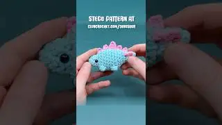 Stegosaurus dinosaur crochet pattern OUT NOW! - Limited time! #crochet #crochetpattern #amigurumi
