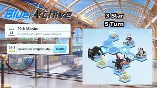 Blue Archive Global - Story Stage Normal 29-2 (3 Star & 5 Turn Clear)