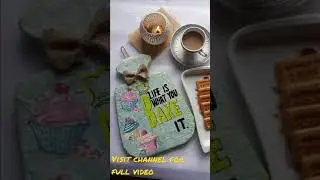 Diy kitchen wall decor || Decoupage art  for beginner