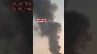Major fire #dahisar #fire #firefighter #viralvideo #youtubeshorts #mumbaimetro #metro #iccolony