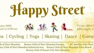 Joshila Jay Enjoying Sunday Morning at Happy Street By Rotary Dist 3142 Rotary clubs of Navi Mumbai.