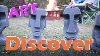 DIY Create Easter Island Sculptures Carve Green Floral Foam bricks into Moai ART Music Rapa Nui