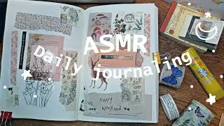 ASMR calm n cozy daily journaling // Let's journal together ✨
