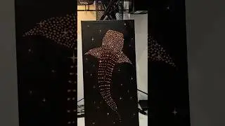 Whale Shark painting but with Stars 🌟 #whaleshark #shark #sharkart #sharks #wildlifeart #animalart
