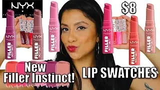 НОВИНКА! NYX FILLER INSTINCT PLUMPING LIP COLOR + СВОТЧИ ДЛЯ ГУБ | MagdalineJanet