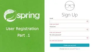 Spring Boot : User registration form + validation (backend validation)  part 1