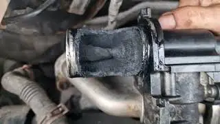 VW T5 Transporter 1.9L BRR EGR valve clean part 2.