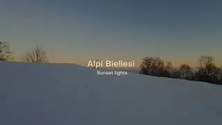 Colori del tramonto sulle Alpi
