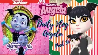 Vampirina versi angela 2 | my talking angela new year update game | DAILY VLOG ANGELA PART 36