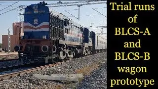 Trial run for BLCS-A and BLCS-B on WDFC at New Shri Madhopur Station and Railcar Inspection