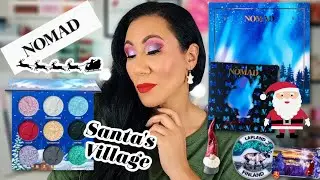 Nomad Cosmetics Santa's Village | Holiday Launch | Swatches and Tutorial