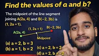 Midpoint Formula Trick | Find the Values of a and b | Class 10 Coordinate Geometry
