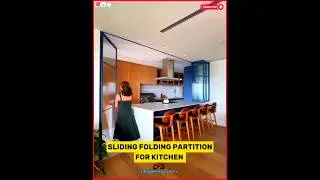 Amazing & smart sliding and Foldable partition For kitchen/#homedecor #design #ideas #kitchen#shorts