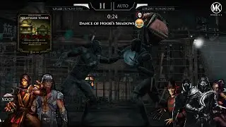 MK Mobile Nightmare Tower 120, 140 Boss fight | MK11 team Gameplay|