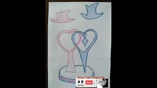 Love #how to draw cake symbol of love for a man And a woman