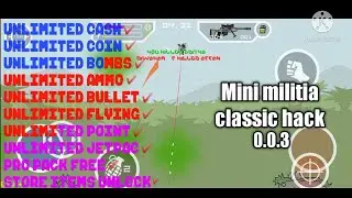 #Mini militia classic hack mod v 0.0.3  || Latest version || by star gaming 2.0