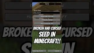 This MINECRAFT seed is BROKEN😳 #shorts #minecraft #youtubeshorts