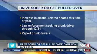 Drive sober or get pulled over campaign
