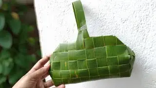 easy coconut leaf craft |Diy handbag making |coconut leaf handbag|origami crafts