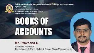 SDM E-learning | Books of Accounts | Mr. Praveena D