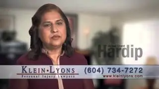 Hardip provides a testimonial on Klein Lyons
