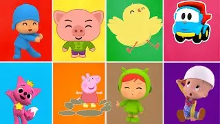 🧒🟥🟨🟦🟢 Los Colores con PINKFONG y sus amigos para Beb&eacute;s y Ni&ntilde;os Peque&ntilde;os🧒🟥🟨🟦🟢