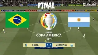 Final Copa America 2021 | Brazil vs Argentina | FIFA 21